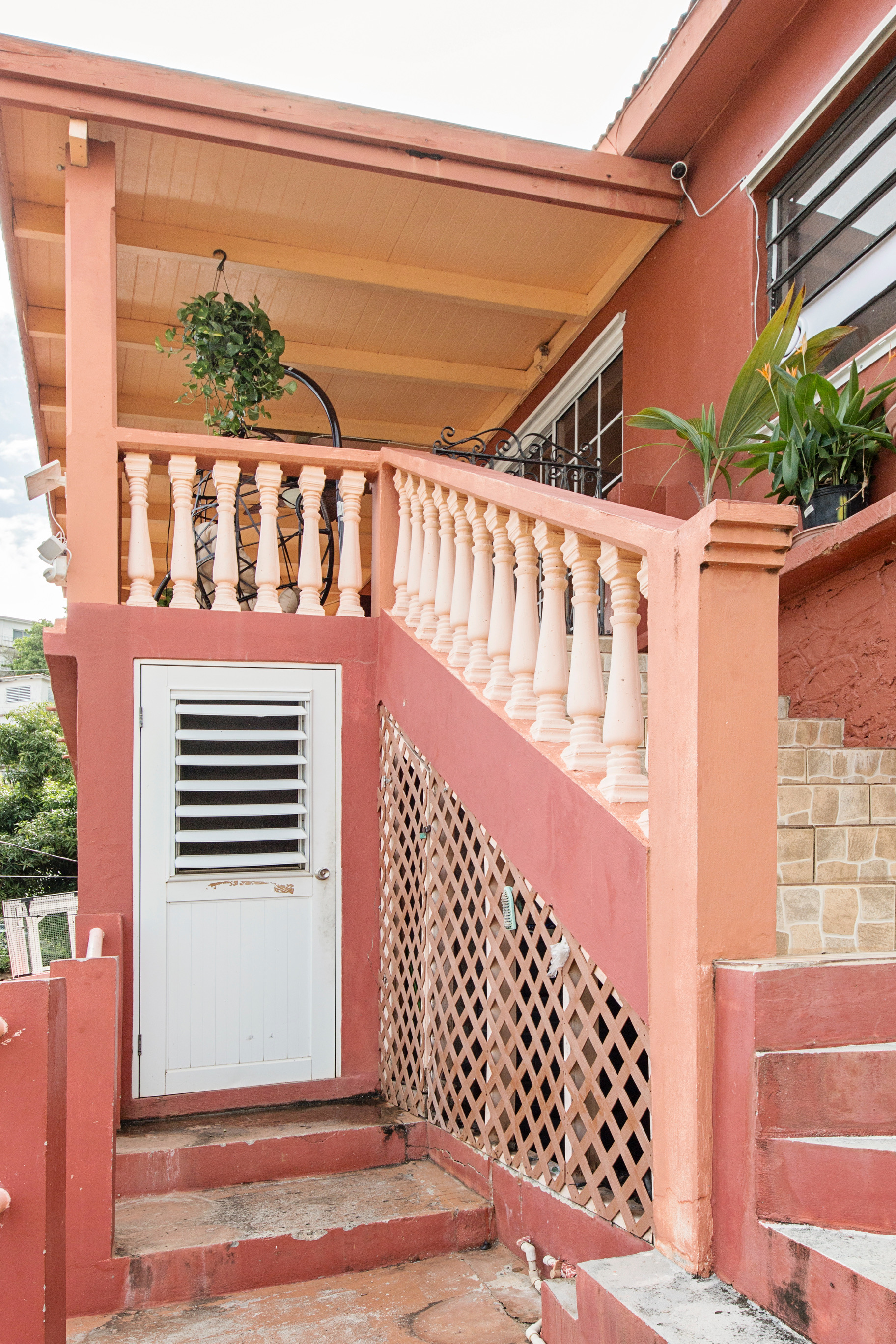 Entrance to lower apartment at 60 Anna's Fancy